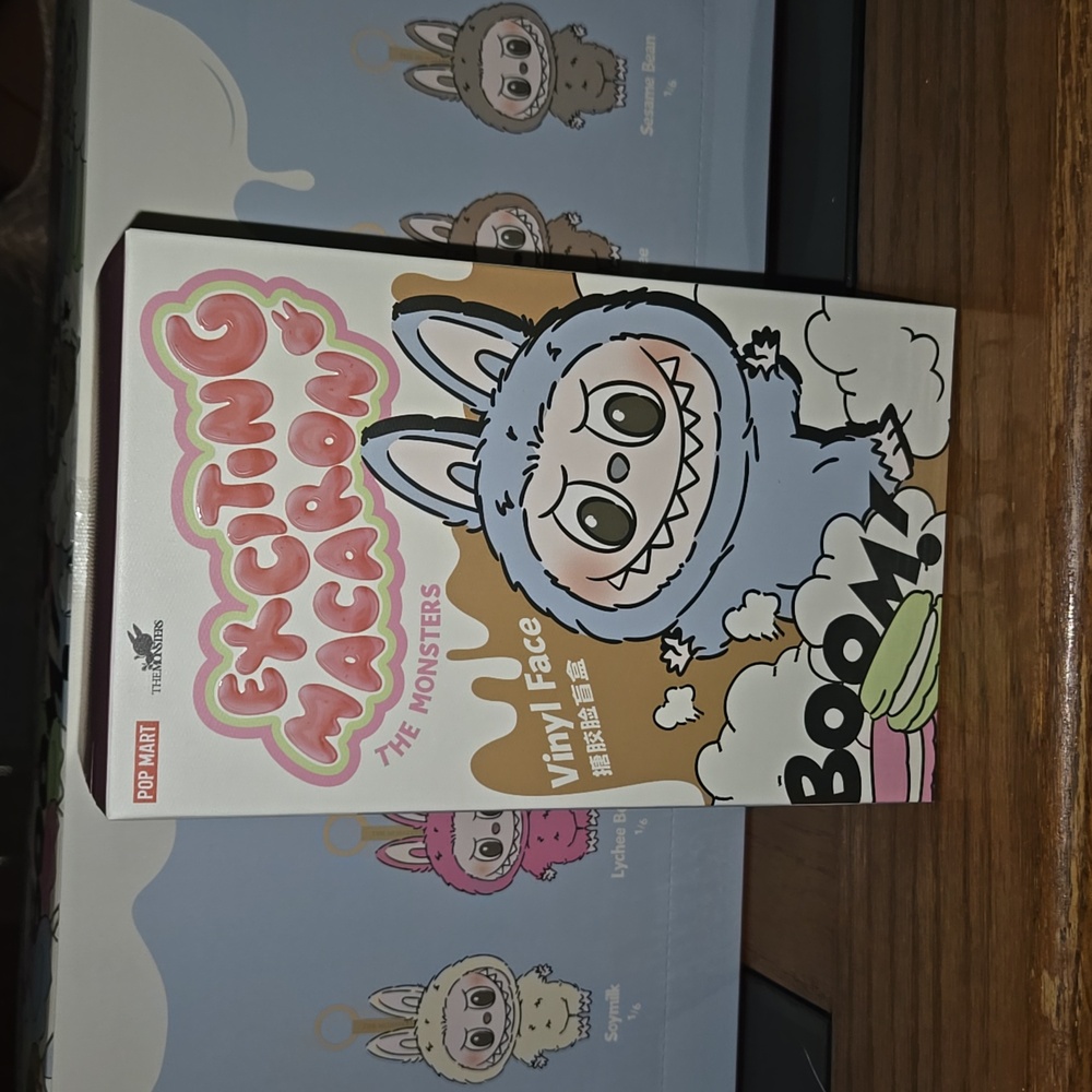 Labubu - Sesame bean Pop Mart Exciting Macaron